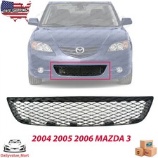 New Front Bumper Lower Grille Black Plastic For 2004 2005 2006 Mazda 3 Ma1036103
