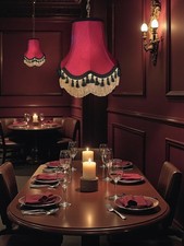 Burgundy red table lampshades standard lamp shades ceiling lights wall lights