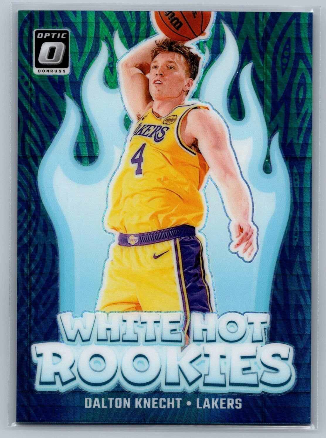 Dalton Knecht 2024-25 Optic White Hot Rookies Hyper Green /249 #9