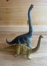 1988 CARNEGIE SAFARI COLLECTION Lot BRACHIOSAURUS AND DIPLODOCUS DINOSAURS TOYS