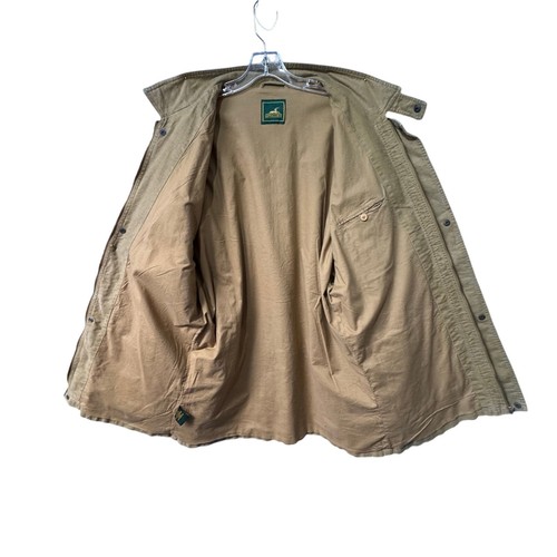 VTG Apricorn Full Zipper Snap Front Utility Military Chore Jacket Men XXL Gold - Picture 11 of 16