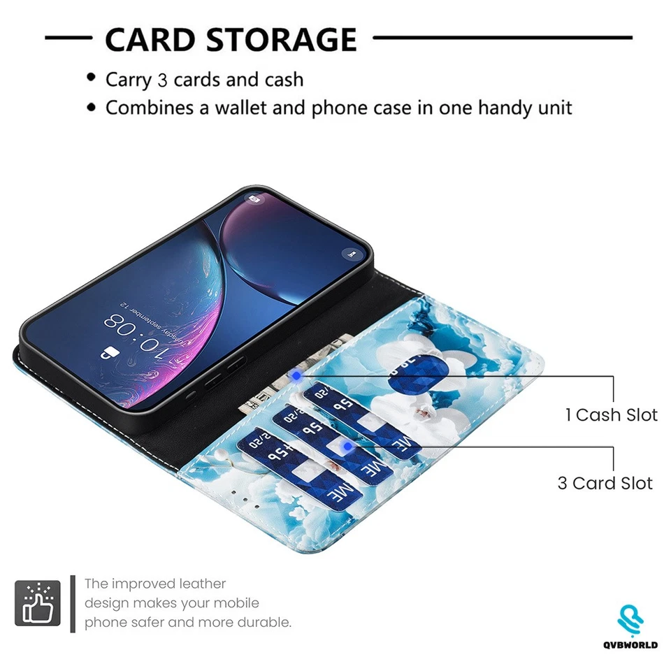 Leather Case for Xiaomi POCO F7 Ultra F6 X7 Pro C75 C55 Stand Flip Phone Cover - Image 3 of 4