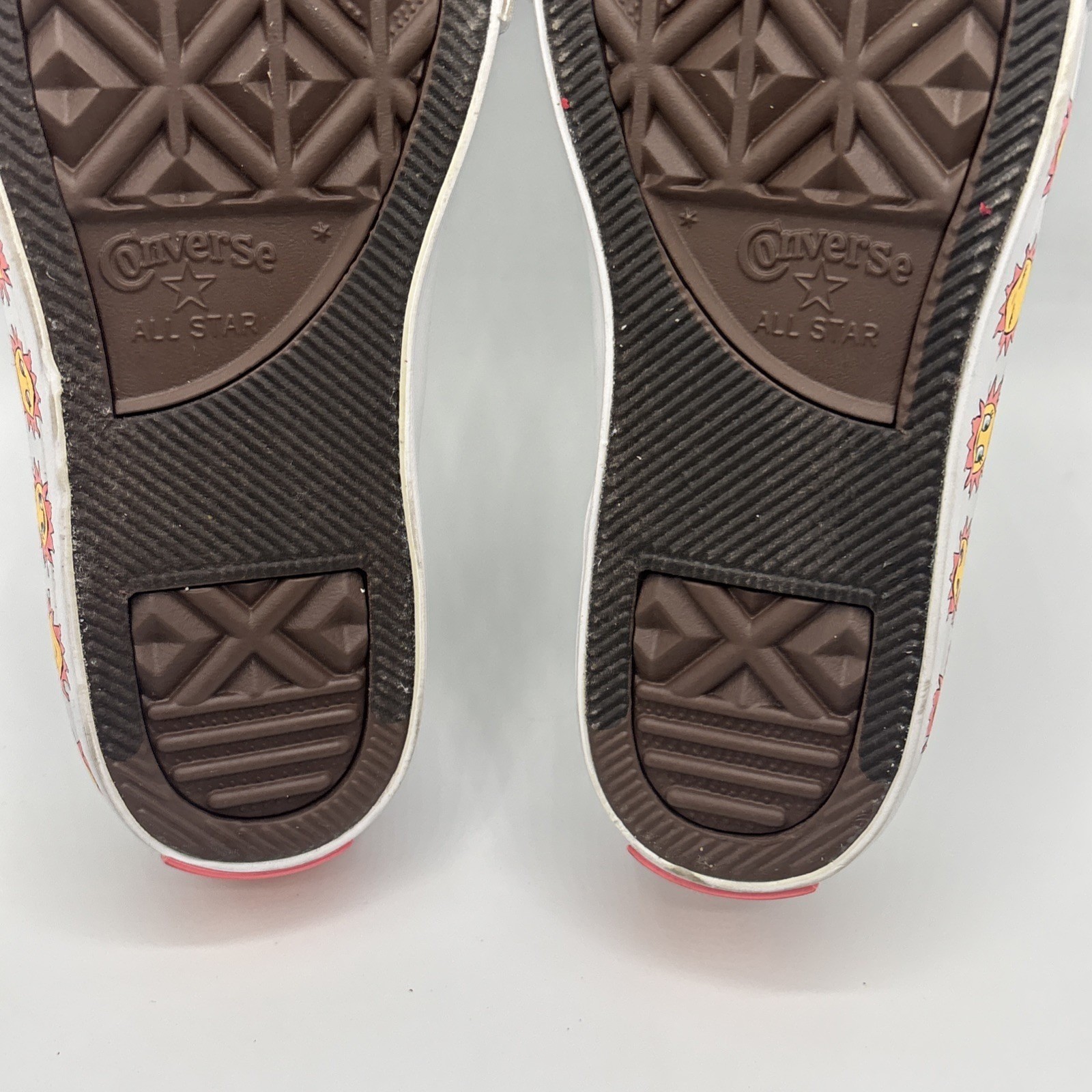 Converse All*Star Girl's Junior Sneakers Sun Graphic White Size US 13 thumbnail 23