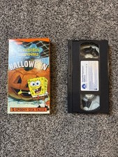 Vintage VHS Tape Spongebob Squarepants Halloween 5 Spooky Sea Tales 2002