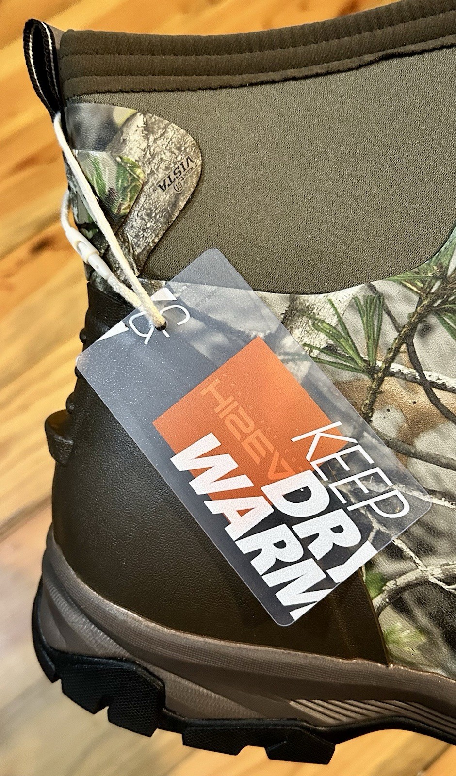 Hisea Strider Camo 3 Excursion Pro Ankle Rubber Boots, Camo, Men’s 11 - NWB