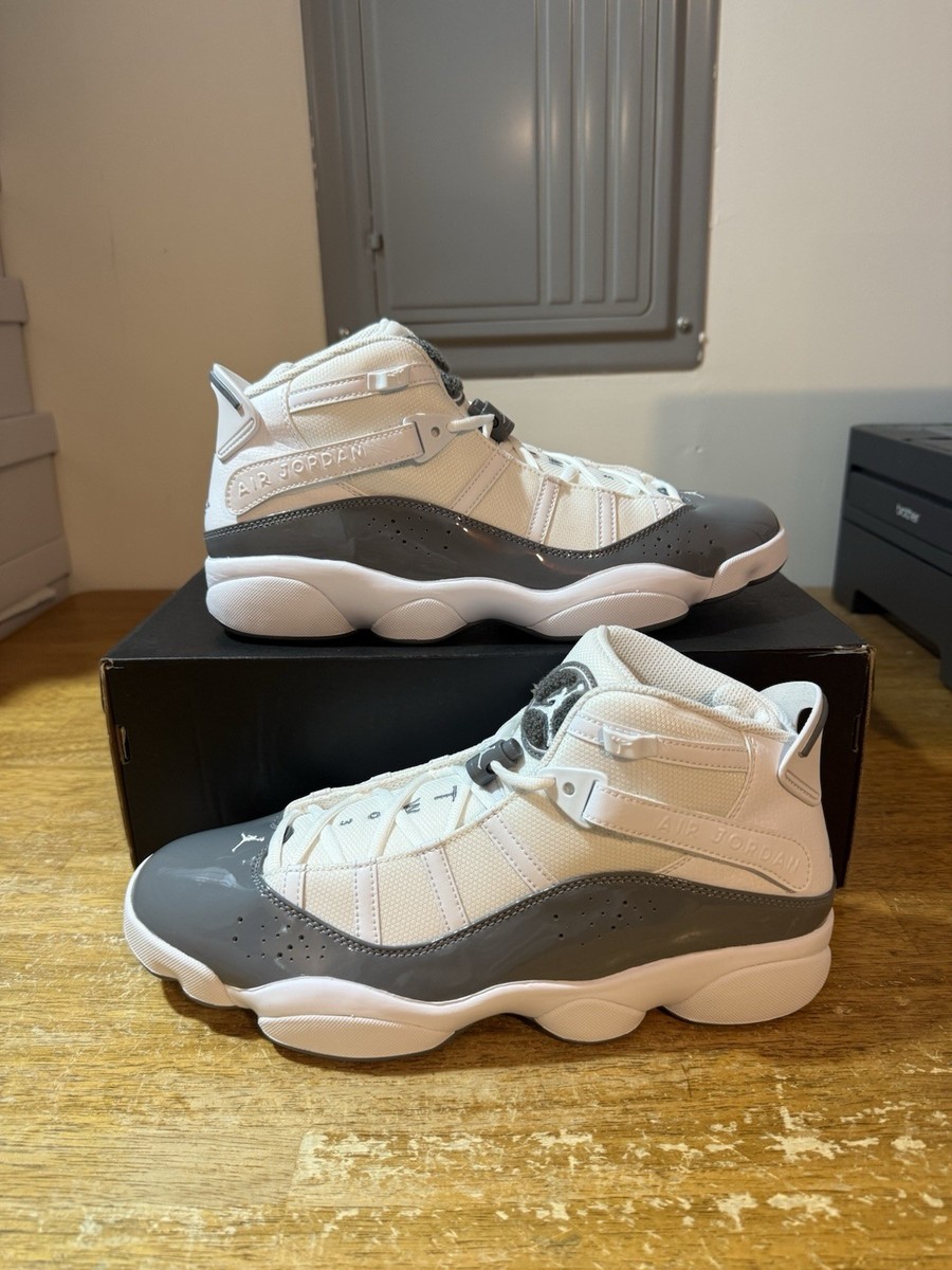 Mens Size 12-Nike Air Jordan 6 Rings White-Cool Grey-White  display picture 3