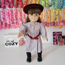 American Girl Samantha Doll White Body Complete Meet Outfit Accessories PC