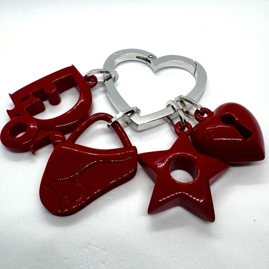 Christian Dior Heart Ring Keyring Saddle Bag