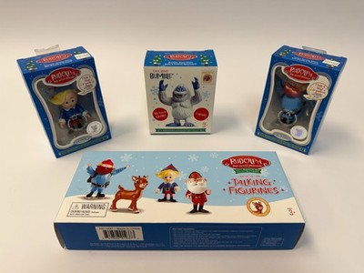 Rudolph 50th Anniversary Talking Figures Lot of 4   Bumble Exclusive + 4 Pack