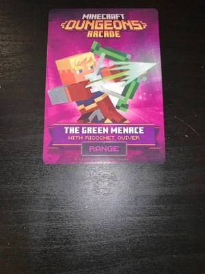 Minecraft Dungeons Arcade Cards Series 3 ( Non-Foil) w/ Hidden Depths