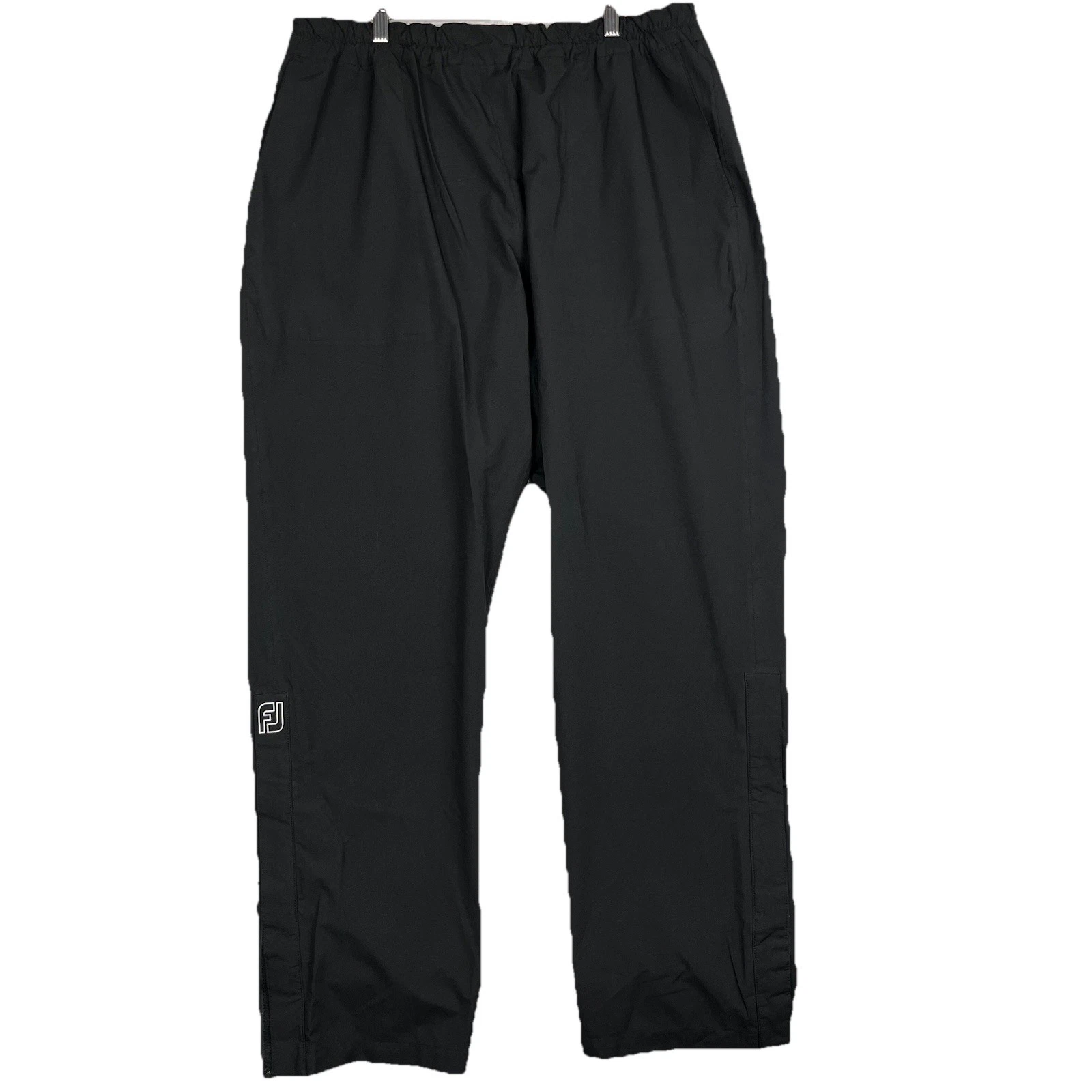 FootJoy HydroliteX Rain Pants Mens 2XL Black Waterproof Windbreaker Golf