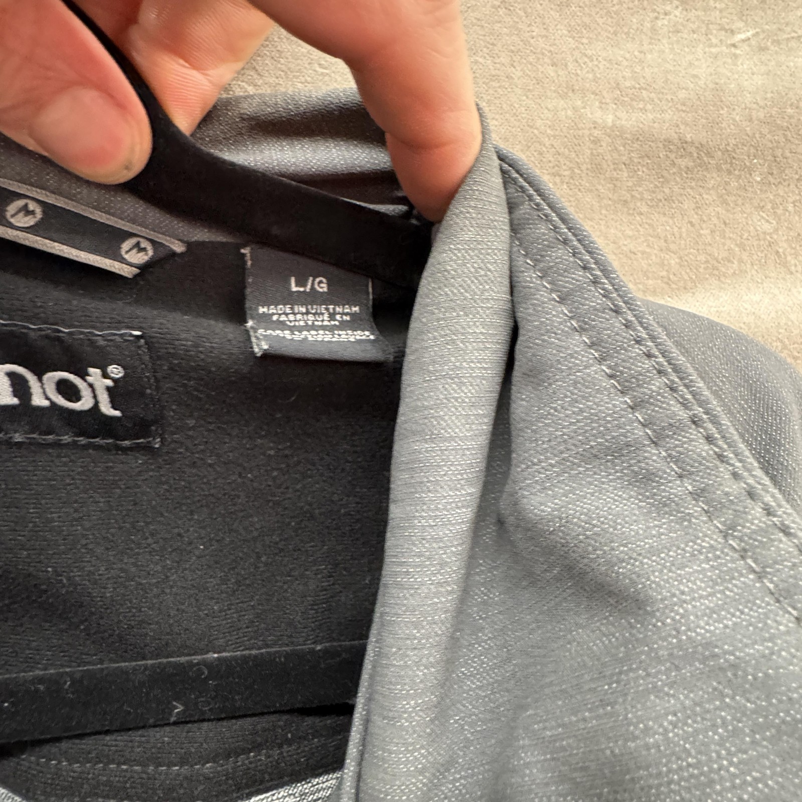 Marmot Jacket Mens Large Gray Softshell Full Zip … - image 9