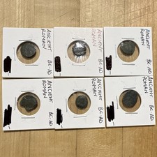 6 Ancient Roman  Bronze Coins 