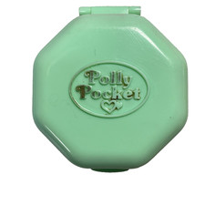 Polly Pocket Polly's School 1990 Light Green Octagon Bluebird COMPACT ONLY