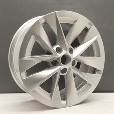 SKODA OCTAVIA ROTARE 17" ALLOY WHEEL RUM 7J ET46 SILVER 5E3601025E GENUINE X1