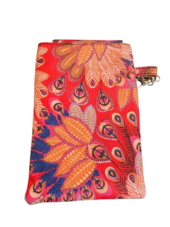 NEW Olivia Moss Cell Phone Caddy Case Peacock Parade Collection Multicolor - Image 3 of 4
