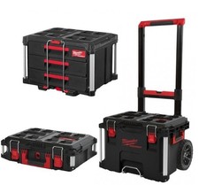 Milwaukee Black PACKOUT Trolley  3 Piece Set.