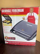 George Foreman Parrilla Panini Prensa y Parrilla Modelo GRV120GM Nueva
