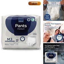 Abena Pants Protective Underwear Level 3 Medium 15 Count