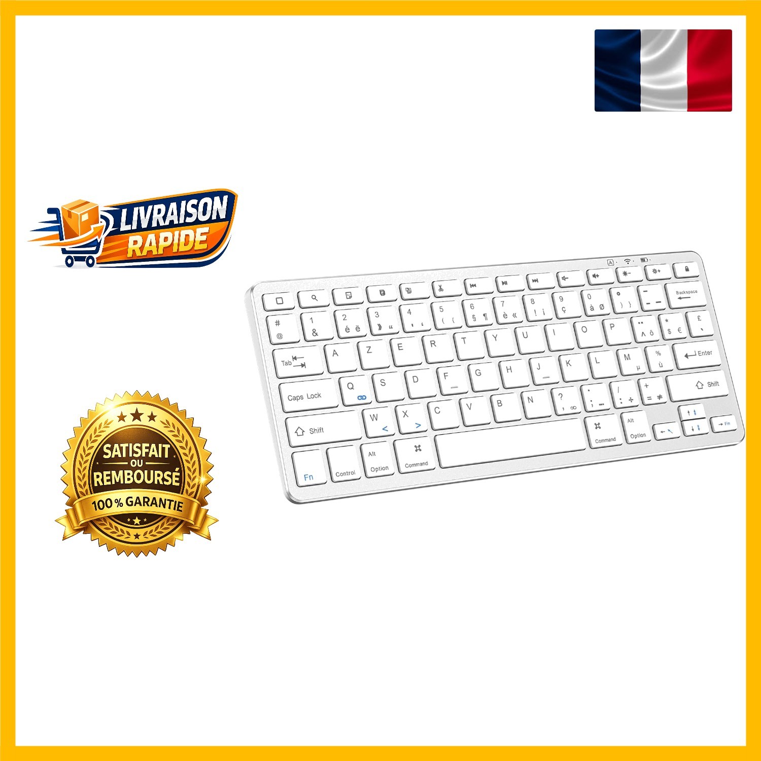 Clavier Bluetooth Ultra Fin KARFUN en aluminium pour iPad Pro