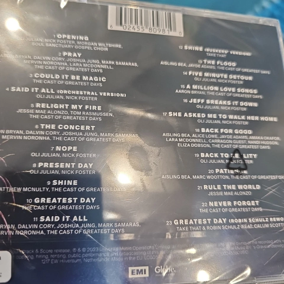 Original Soundtrack- Greatest Days Official Take That Movie. Brand NEW Sealed Foto 2 de 2