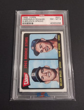 1965 TOPPS NELSON BRILES & WAYNE SPIEZIO STL CARDINALS ROOKIE (RC)  #431  PSA 8