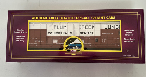 Carro de caja de madera MTH Trains Plum Creek, #20-93159, escala O, usado | Zustand: Used