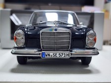 1:18 Norev Mercedes Benz 280SE W108 1968 Midnight Blue Dealer Edition Diecast
