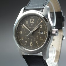 Near Mint Hamilton Khaki Field H706050 Brown Dial 42mm Men's AT Watch JP U966