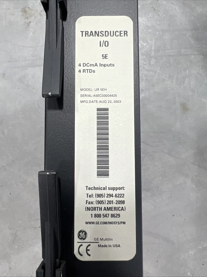 UR 5CH By GE Multilin UR-5CH Transducer I/O Module UR Series New Surplus No Box - Image 2 of 2