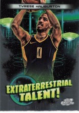 2023-24 Topps Chrome Cosmic #ET-9 Tyrese Haliburton Extraterrestrial Talent