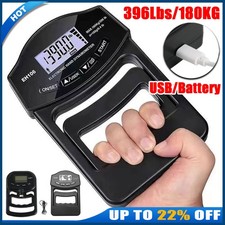 Grip Strength Tester LCD Screen Digital Hand Dynamometer USB Grip Strength Meter