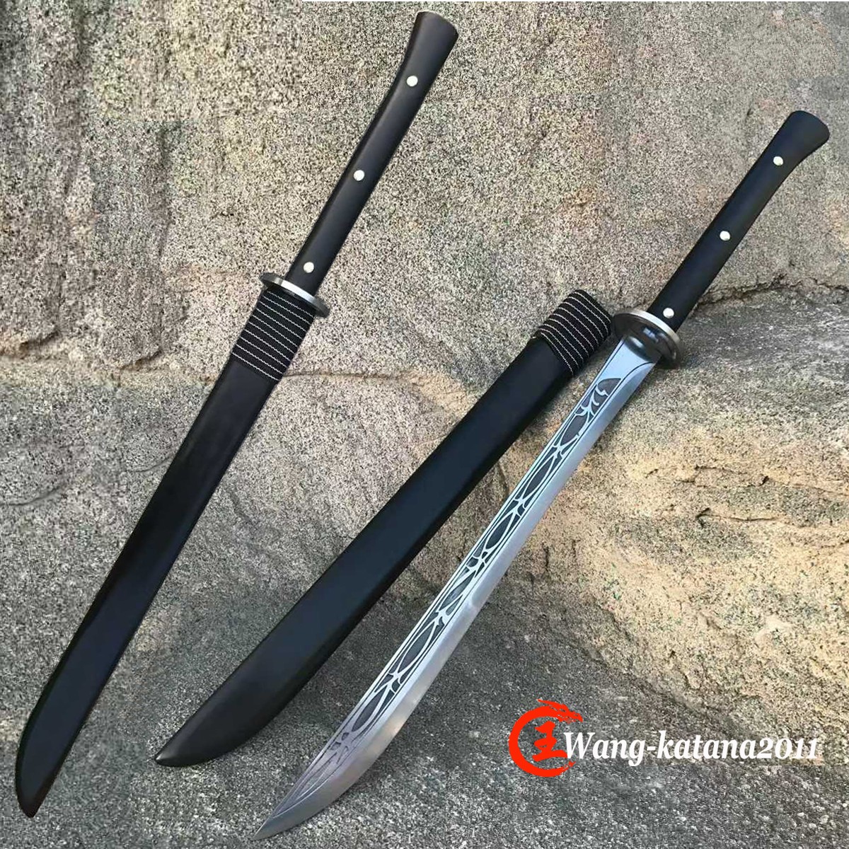 Full Tang Sharp Chinese Kung Fu Sword Black Horse Chopping Dao