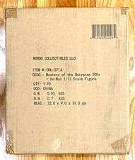 MONDO Masters of the Universe MOTU200X - He-Man 1 12 Scale Figure Sealed Shipper