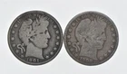 1892-1915 Lot 2 1901 1908-O Barber 90% Half Dollars - Coin Collection *047