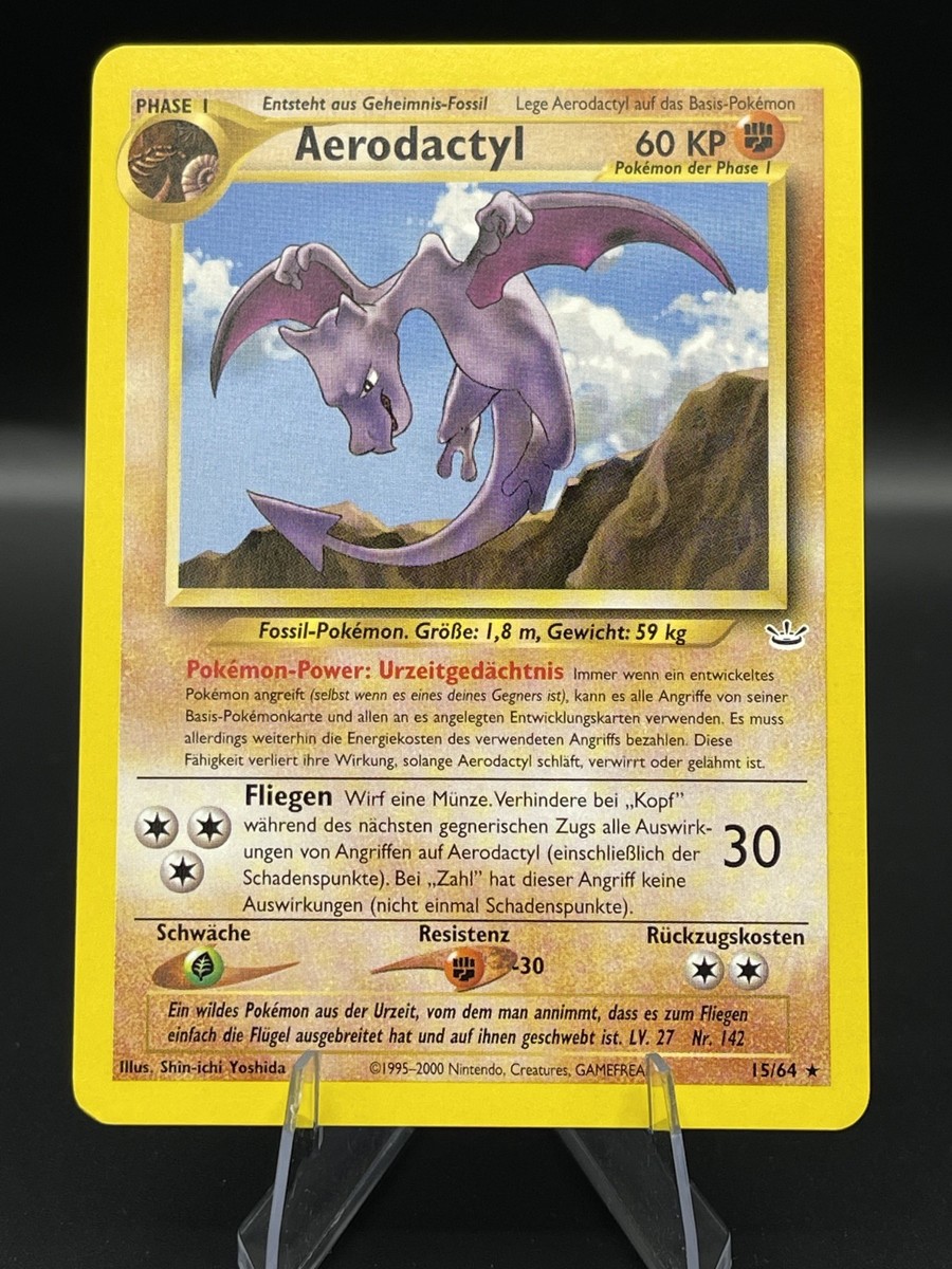 NM) German Aerodactyl 15/64 Neo Revelation Pokemon Card 327a-70 | eBay