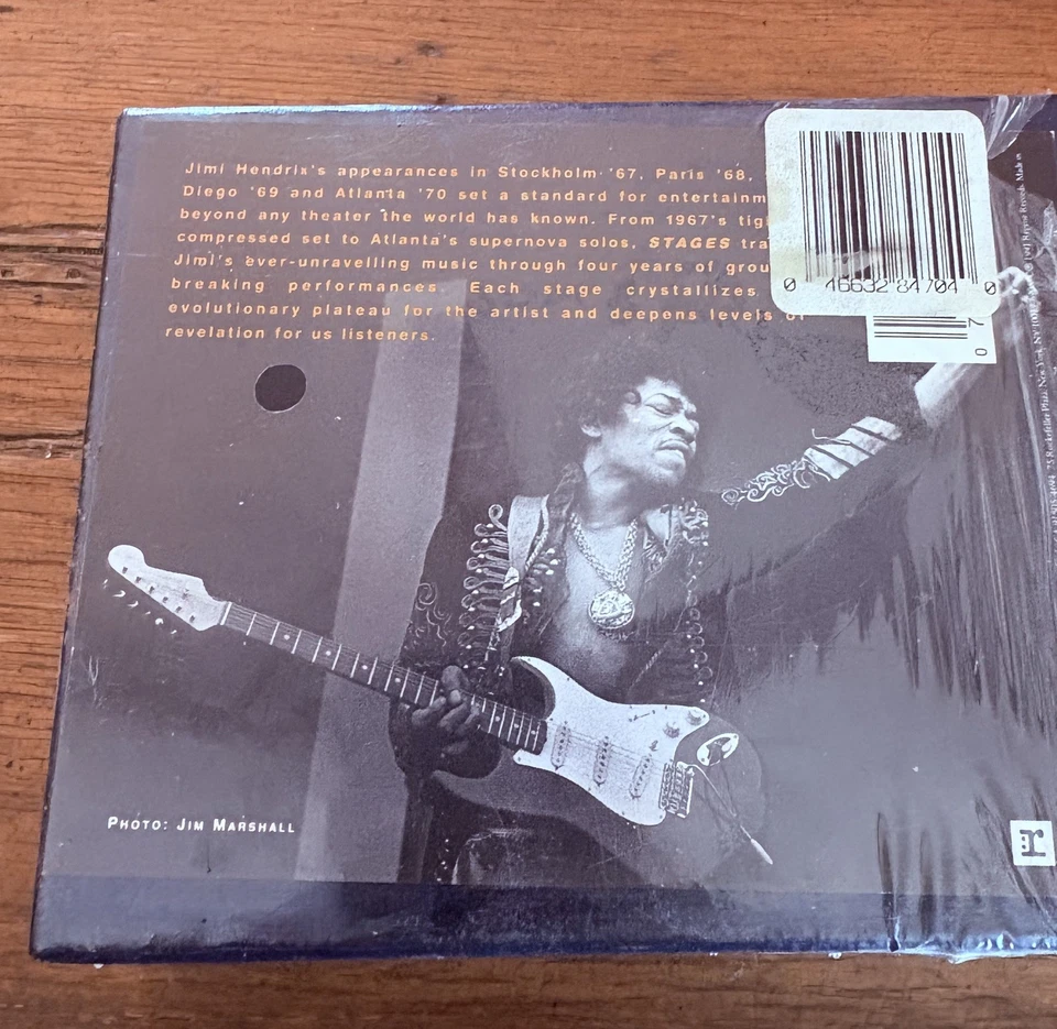 Jimi Hendrix Stages 4 Cassette Tapes Live Box Set 67 68 69 70 Like New 1991 - Image 4 of 4