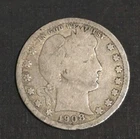 1908-D FULL RIM GOOD BARBER QUARTER