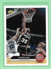 1992-93 Upper Deck Basketball Antoine Carr #P36 Spurs 👍