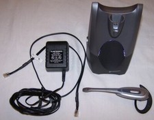 Plantronics CS50 Wireless Headset  Medium Ear Loop  Power Adapter fully tested