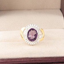 Amethyst Gemstone 925 Sterling Silver Ring Handmade Jewelry Ring For Gift