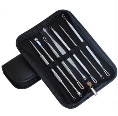7PCS Blackhead Remover Kit Acne Pimple Extractor Tools Stainless Steel Comedone