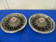 1970-1990 Chevrolet 15 Inch Wire Wheel Covers Pair Oem 15 Inch