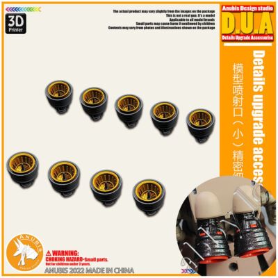 for MG 1/100 HG RG 1/144 9 PCs Detail-up Resin Thruster Φ9.7 10.6mm Length 11 mm