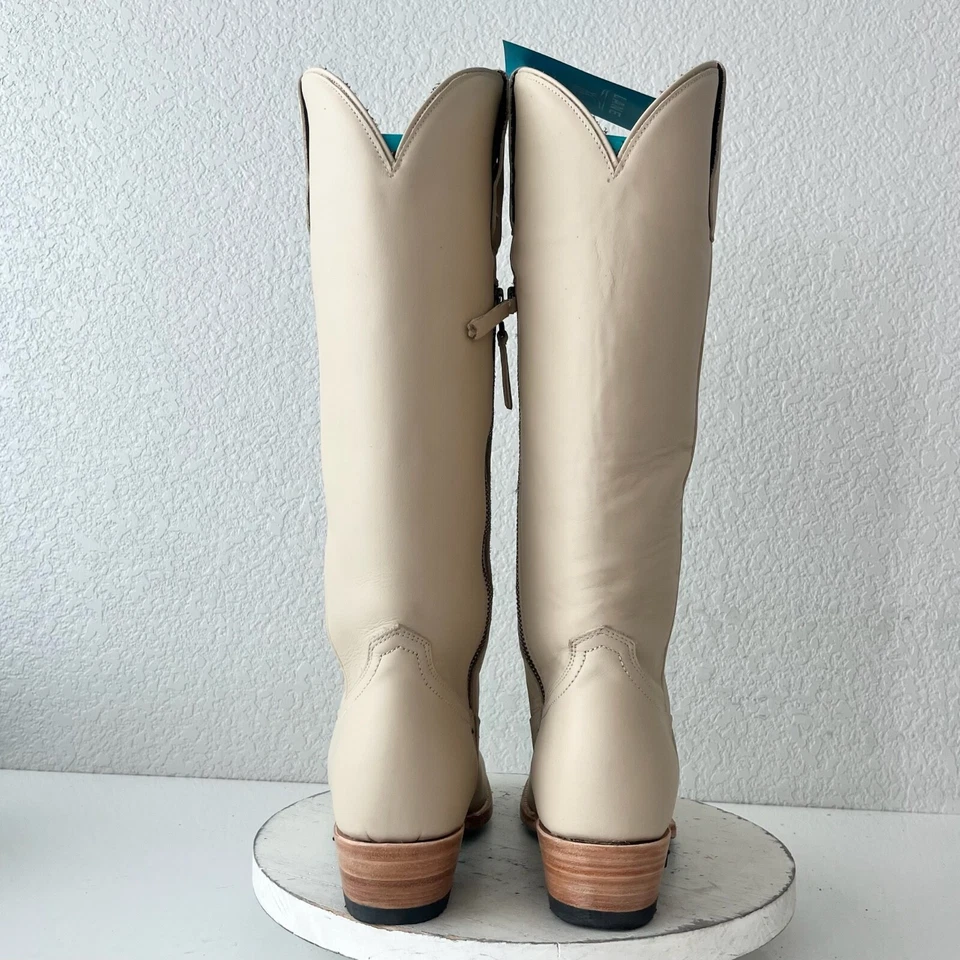 Botas de vaquero Lane PLAIN JANE 8 marfil pálido vaquera occidental media pantorrilla altas Foto 3 de 4