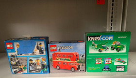 Lego Creator (40220), K'Nex Rescue, and Lego Prison Island (60127), (X3) lot