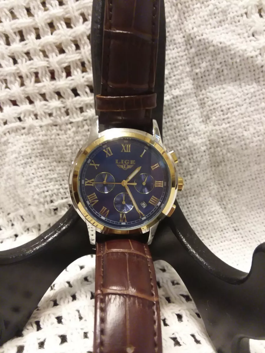 Lige 1853 6181WM1 Quartz Analog Men s Watch eBay