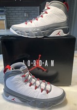 Air Jordan 9 Retro Fire Red Sneakers Size Men 12 SKU CT8019-162 NIB
