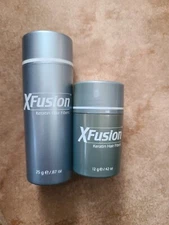 X Fusion Keratin Hair Fibers Lt Blonde .87 oz  25 g, and 12g 42oz. Lot Of 2