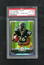 2013 Topps Chrome Prism Refractor Le'Veon Bell RC #198 ~~ KC Chiefs ~ Rare PSA 8